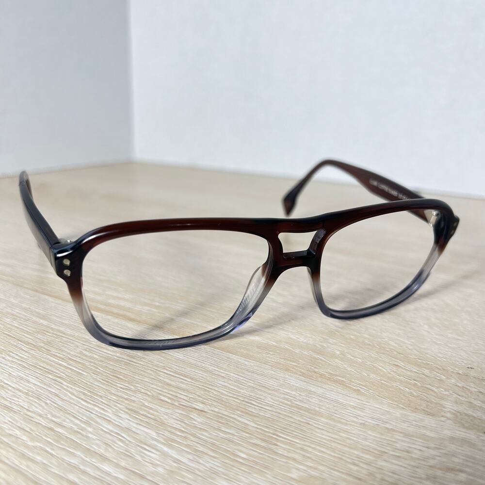 State Optical Co. Clark Coffee Silver Sunglasses FRAMES ONLY 57-17-145